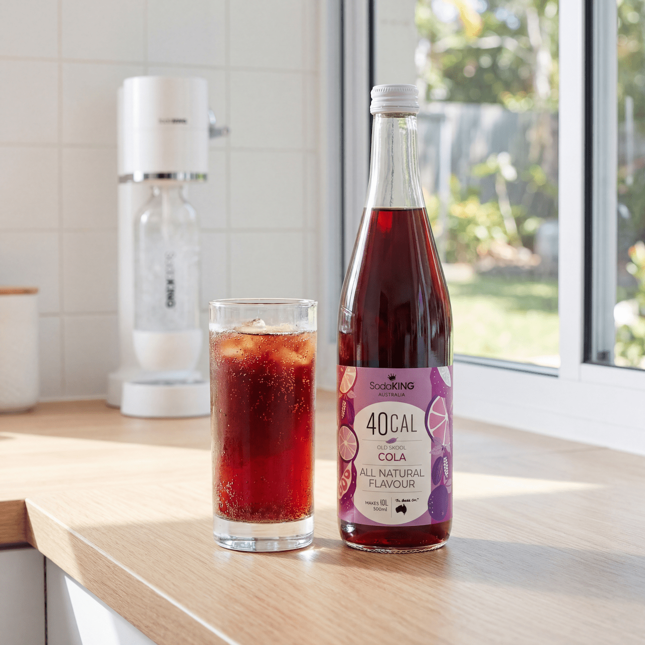 Natural Flavour Range - Cola 500ml - SodaKING Australia