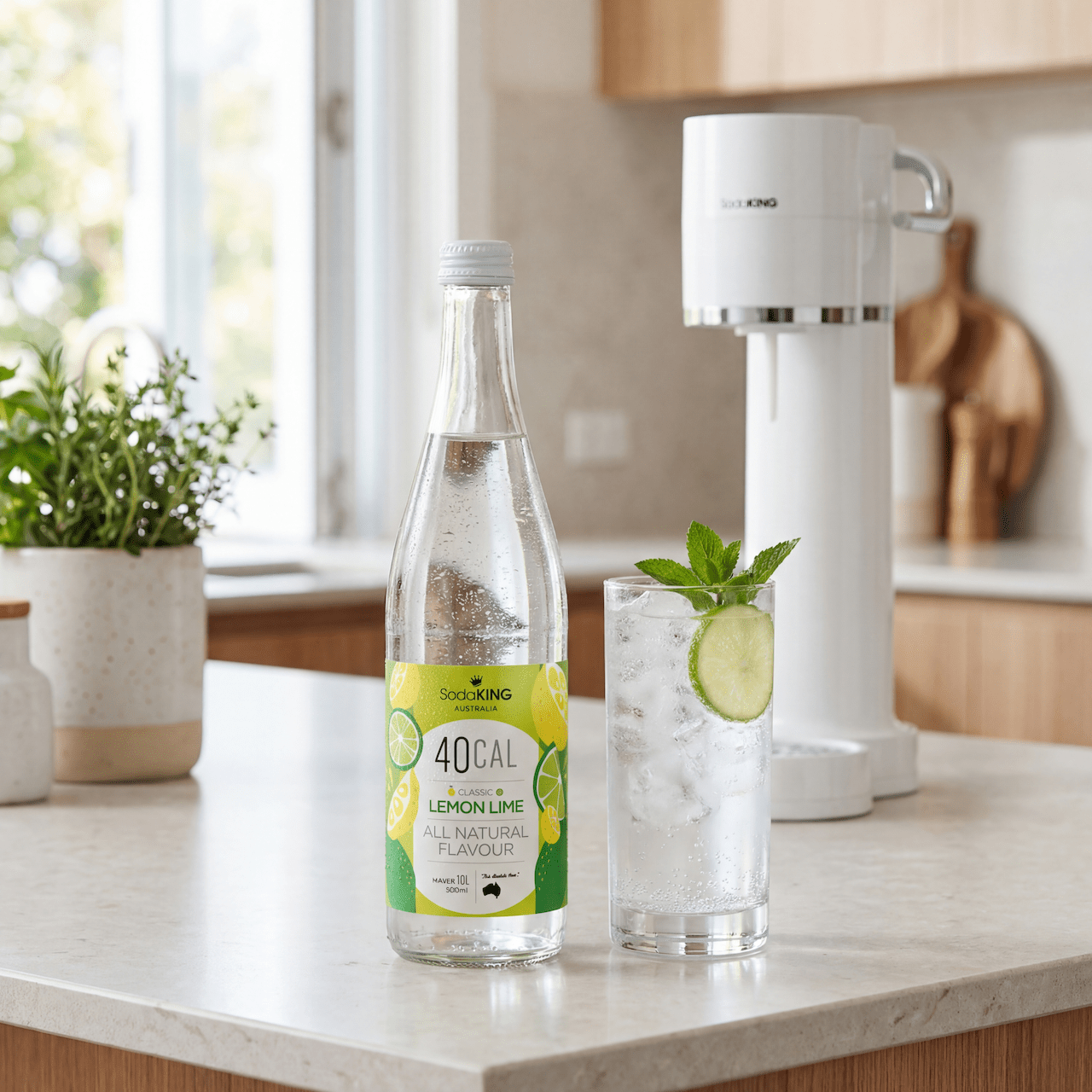 Natural Flavour Range - Lemon - Lime 500ml - SodaKING Australia