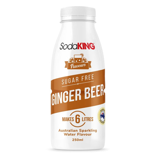 Ginger Beer Flavour - Sugar Free (250ml) - SodaKING Australia