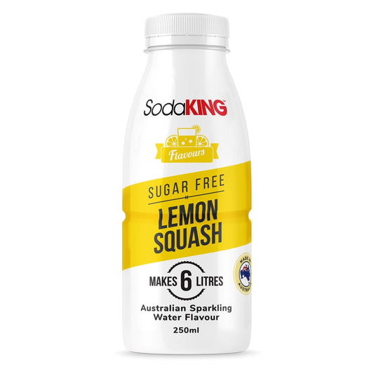 Lemon Squash Flavour - Sugar Free (250ml) - SodaKING Australia