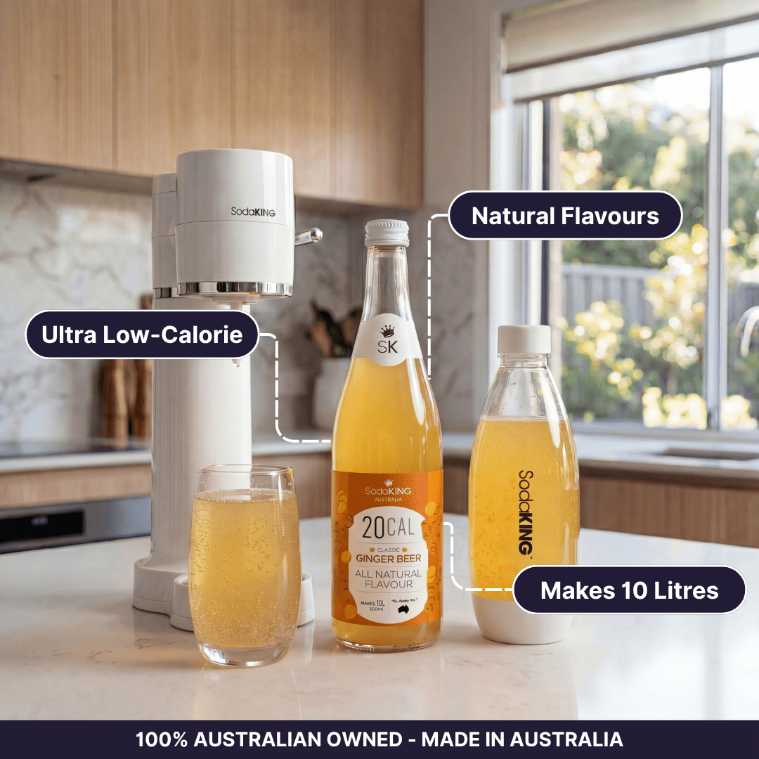 Natural Flavour Range - Ginger Beer (500ml) - SodaKING Australia