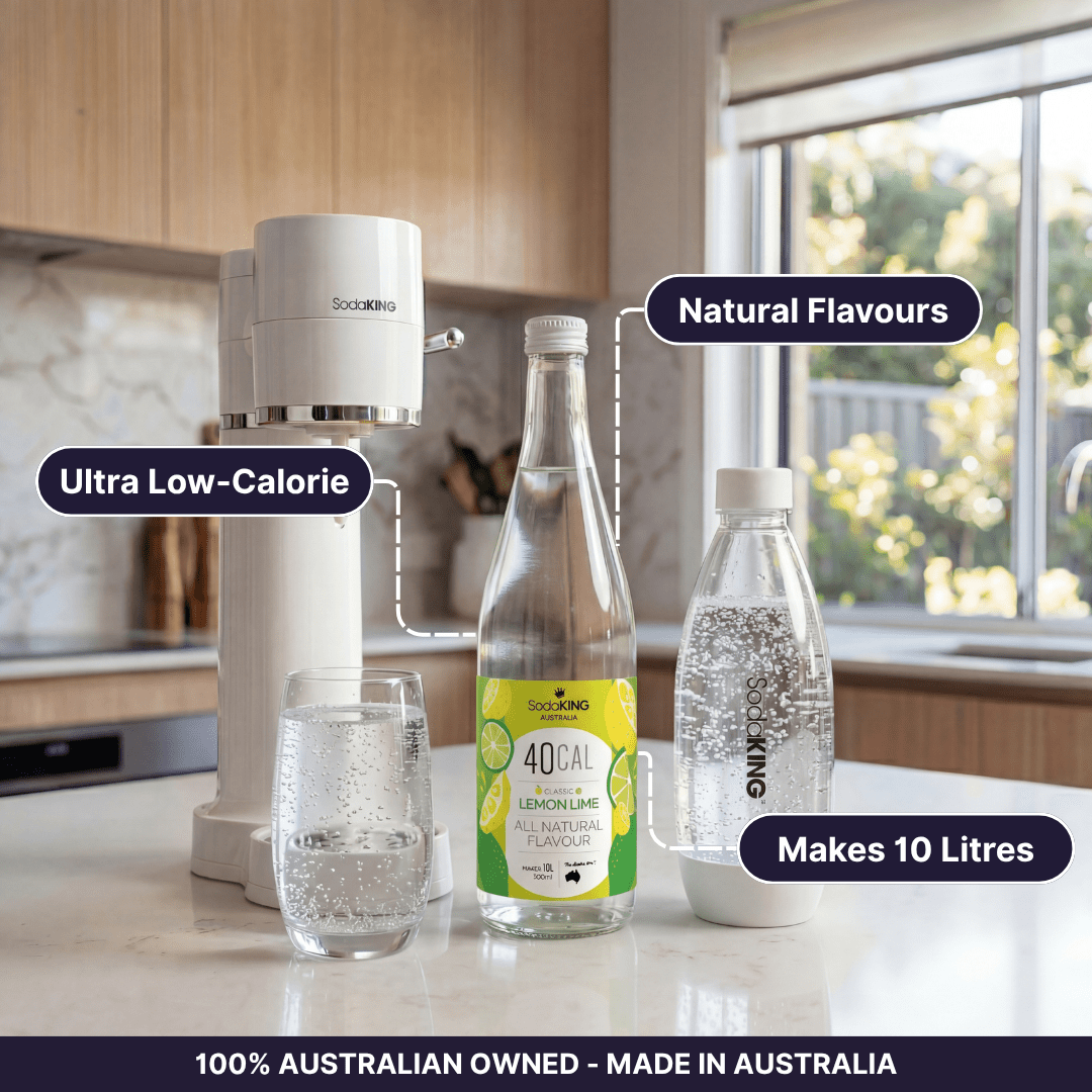 Natural Flavour Range - Lemon - Lime (500ml) - SodaKING Australia
