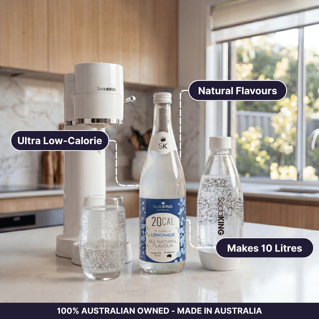 Natural Flavour Range - Lemonade (500ml) - SodaKING Australia