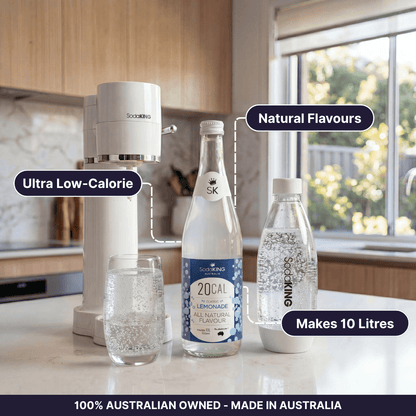 Natural Flavour Range - Lemonade (500ml) - SodaKING Australia