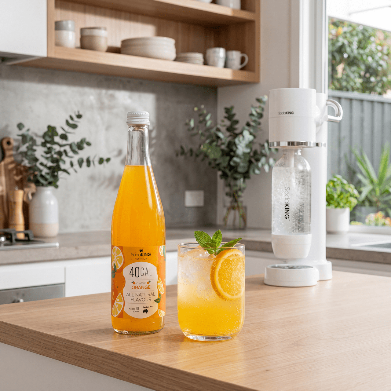 Natural Flavour Range - Orange 500ml - SodaKING Australia