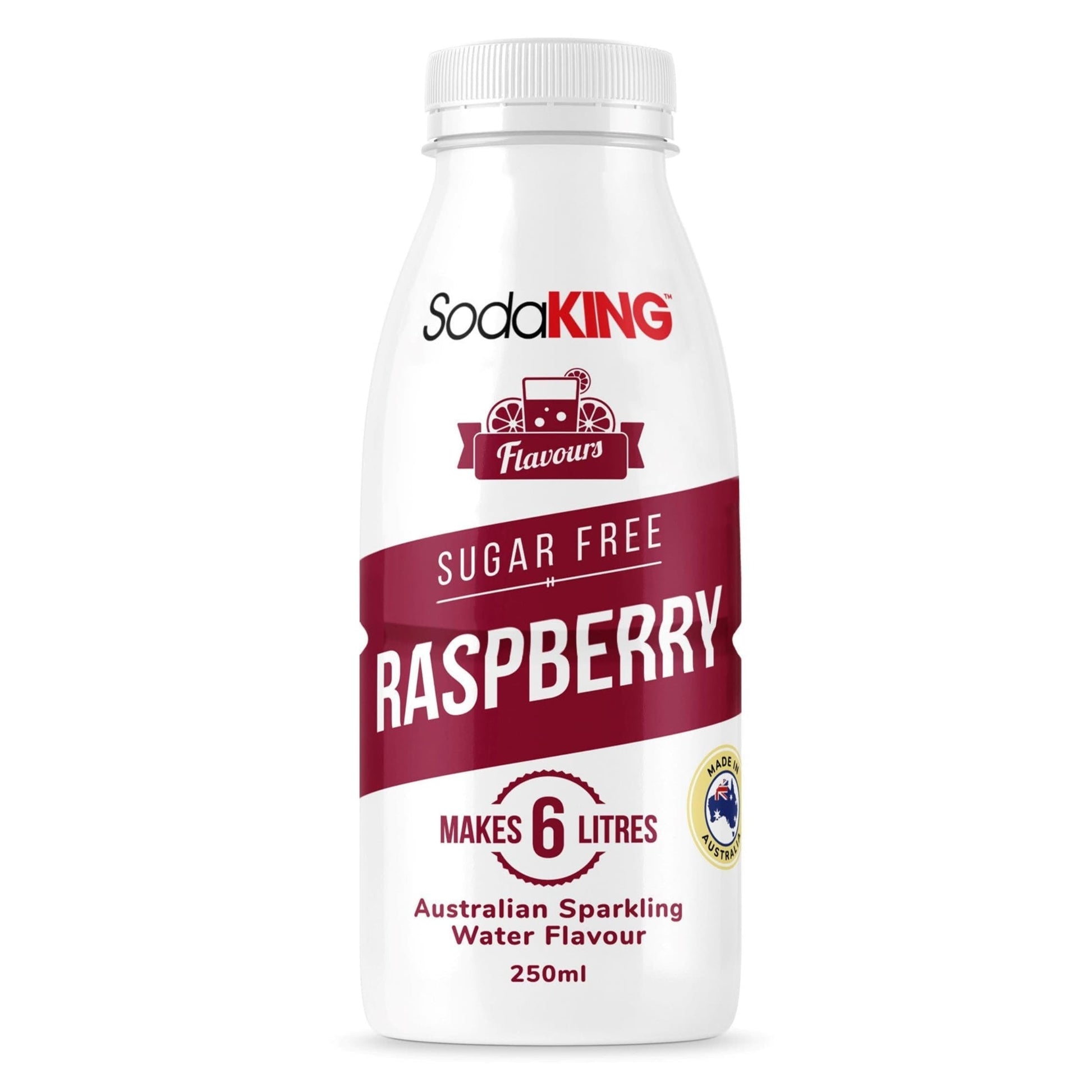 Raspberry Flavour - Sugar Free (250ml) - SodaKING Australia